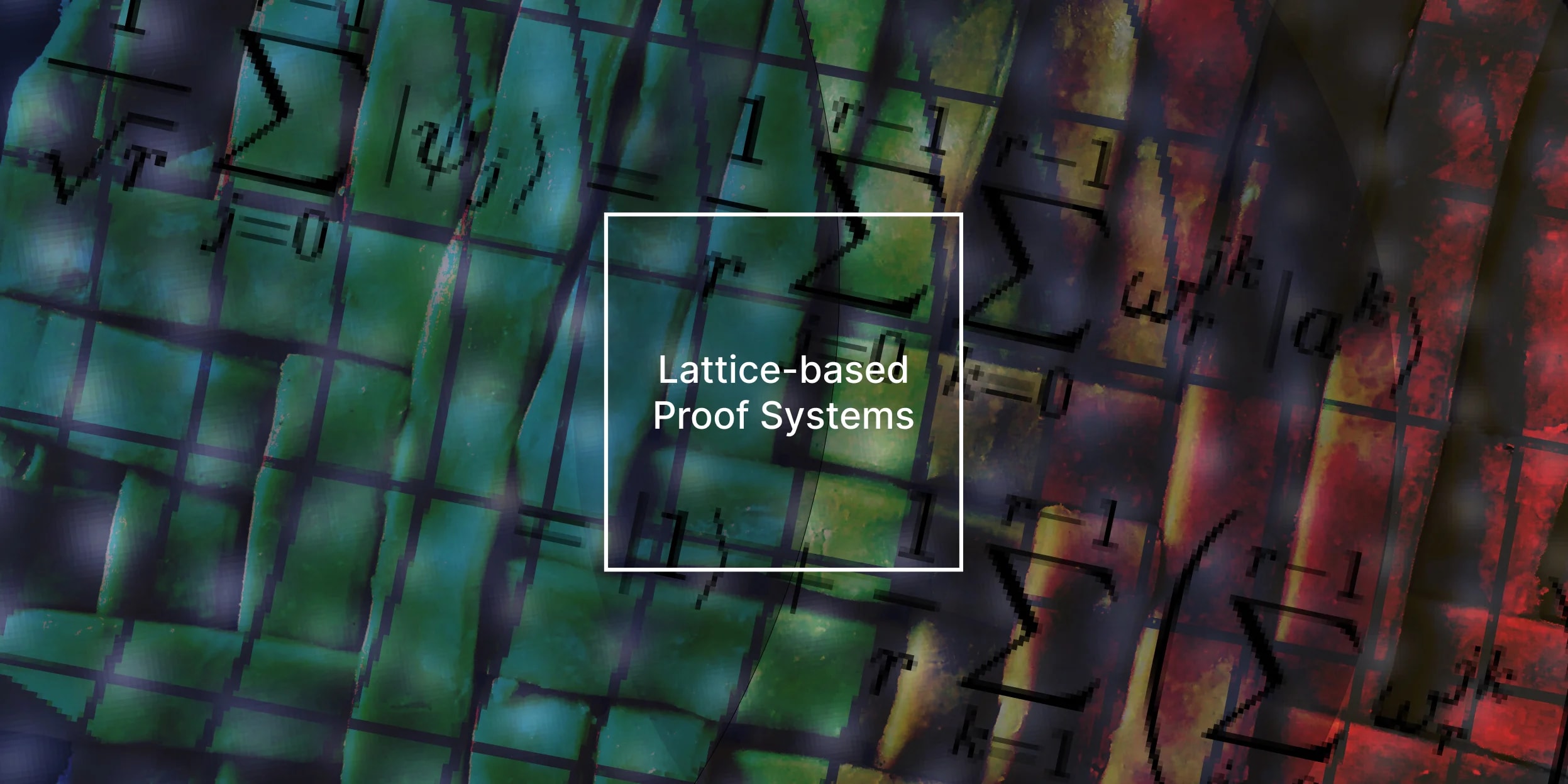Lattice-Based Proof Systems